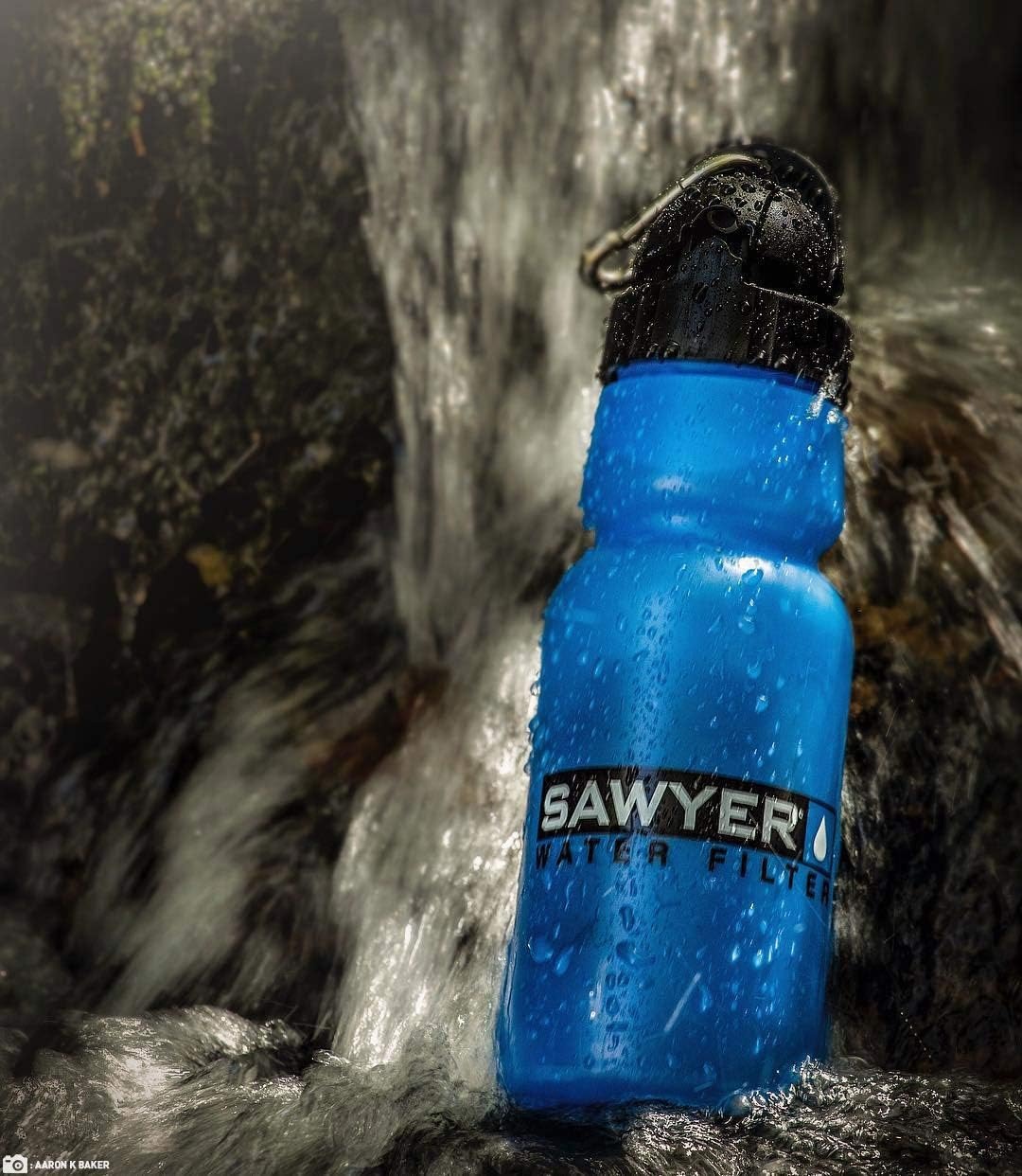 Sawyer Products SP140 Personal Water Bottle Filter, 34-Ounce,Blue(34 Ounces (Pack of 2))