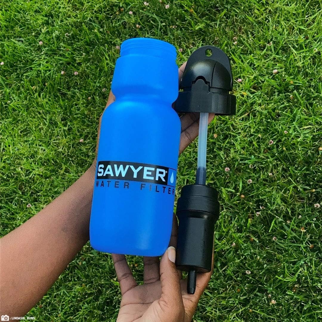 Sawyer Products SP140 Personal Water Bottle Filter, 34-Ounce,Blue(34 Ounces (Pack of 2))