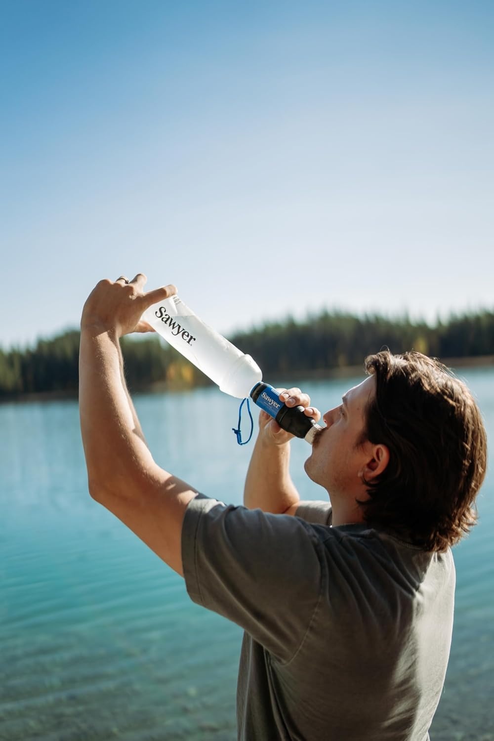 Sawyer Squeeze Water Filtration System(1 L Premium Bottle)