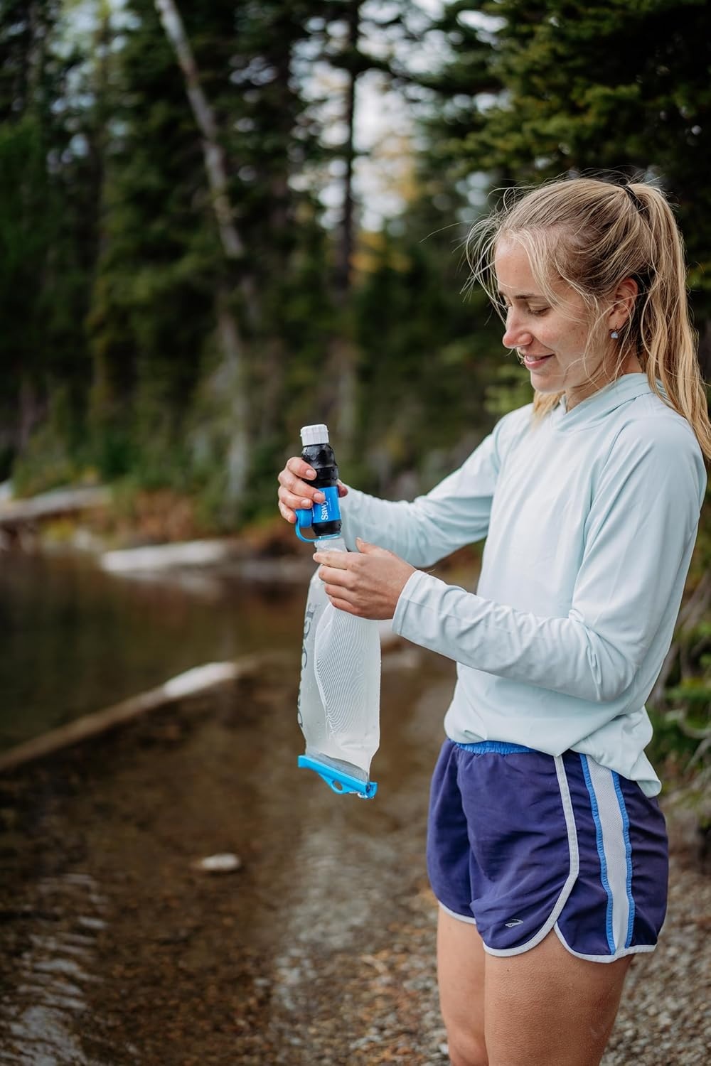 Sawyer Squeeze Water Filtration System(2 L Premium Bladder  Clear)