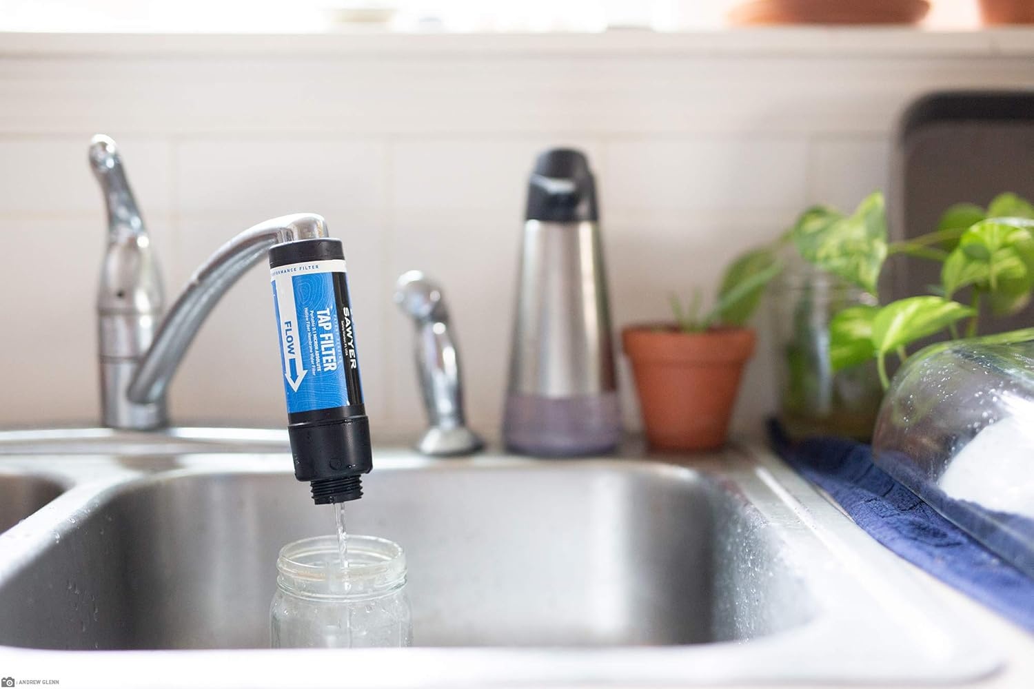 Sawyer Products SP134 TAP Water Filtration System, Fits Faucets & Hose Bibs, Blue (one Size)(One Size)