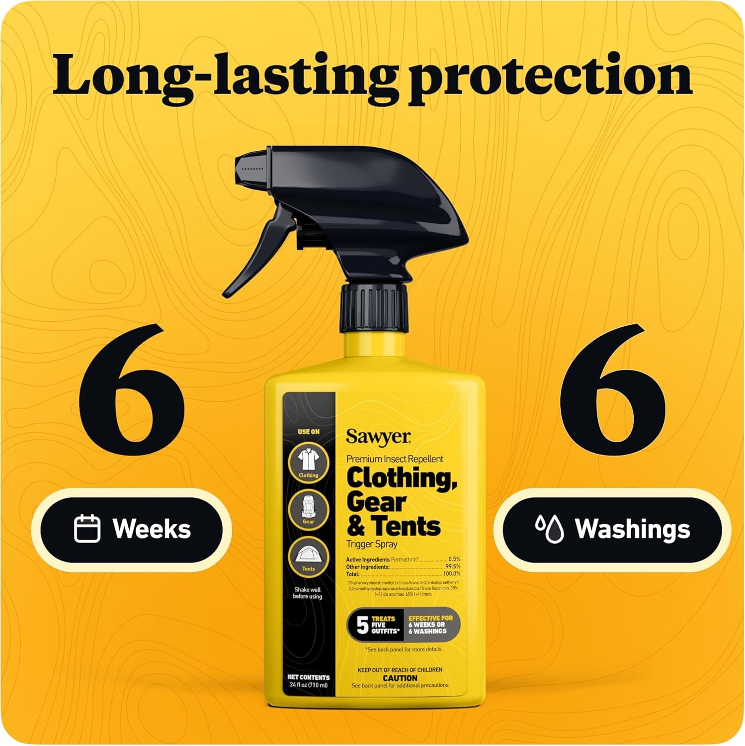Sawyer Products Premium Permethrin Insect Repellent for Clothing, Gear & Tents(24 Fl Oz (Pack of 1))