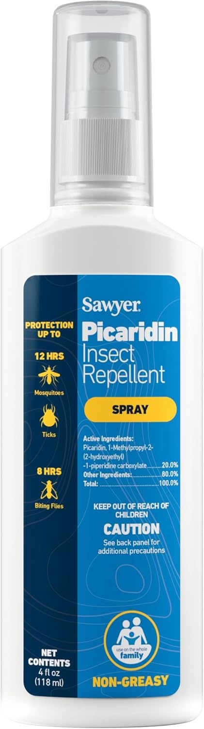 Sawyer Products SP874 Picaridin Insect Repellent Spray, 20% Picaridin, 4-Ounce, 1-Pack(4 Fl Oz (Pack of 1))