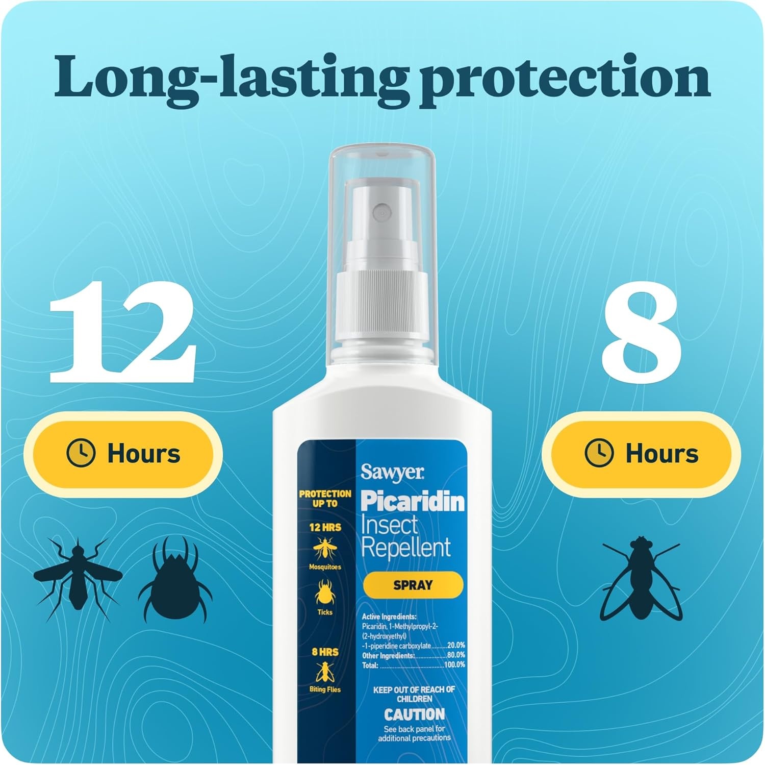Sawyer Products SP874 Picaridin Insect Repellent Spray, 20% Picaridin, 4-Ounce, 1-Pack(4 Fl Oz (Pack of 1))