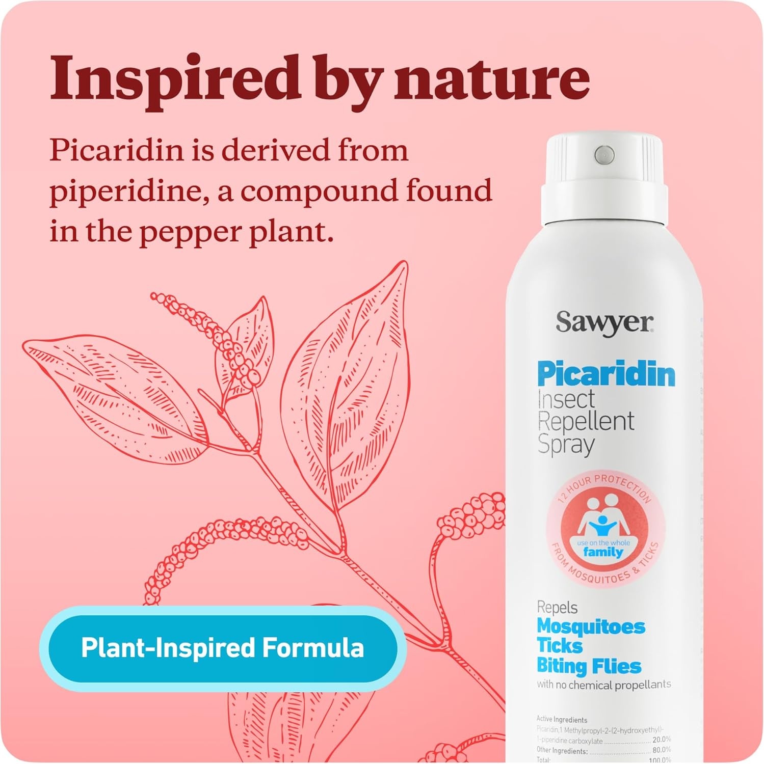 Sawyer Products SP874 Picaridin Insect Repellent Spray, 20% Picaridin, 4-Ounce, 1-Pack(4 Fl Oz (Pack of 1))