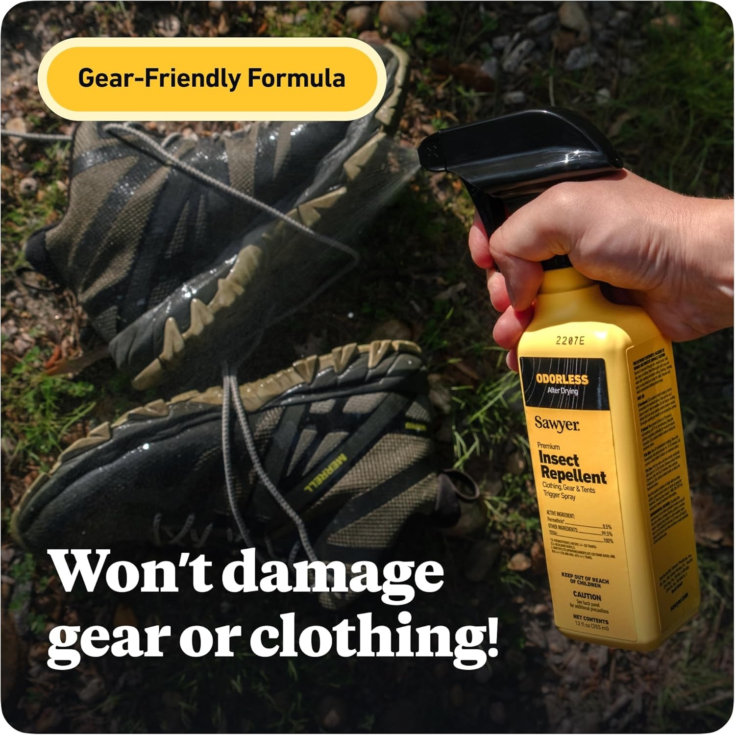 Sawyer Products Premium Permethrin Insect Repellent for Clothing, Gear & Tents(12 Fl Oz (Pack of 2))