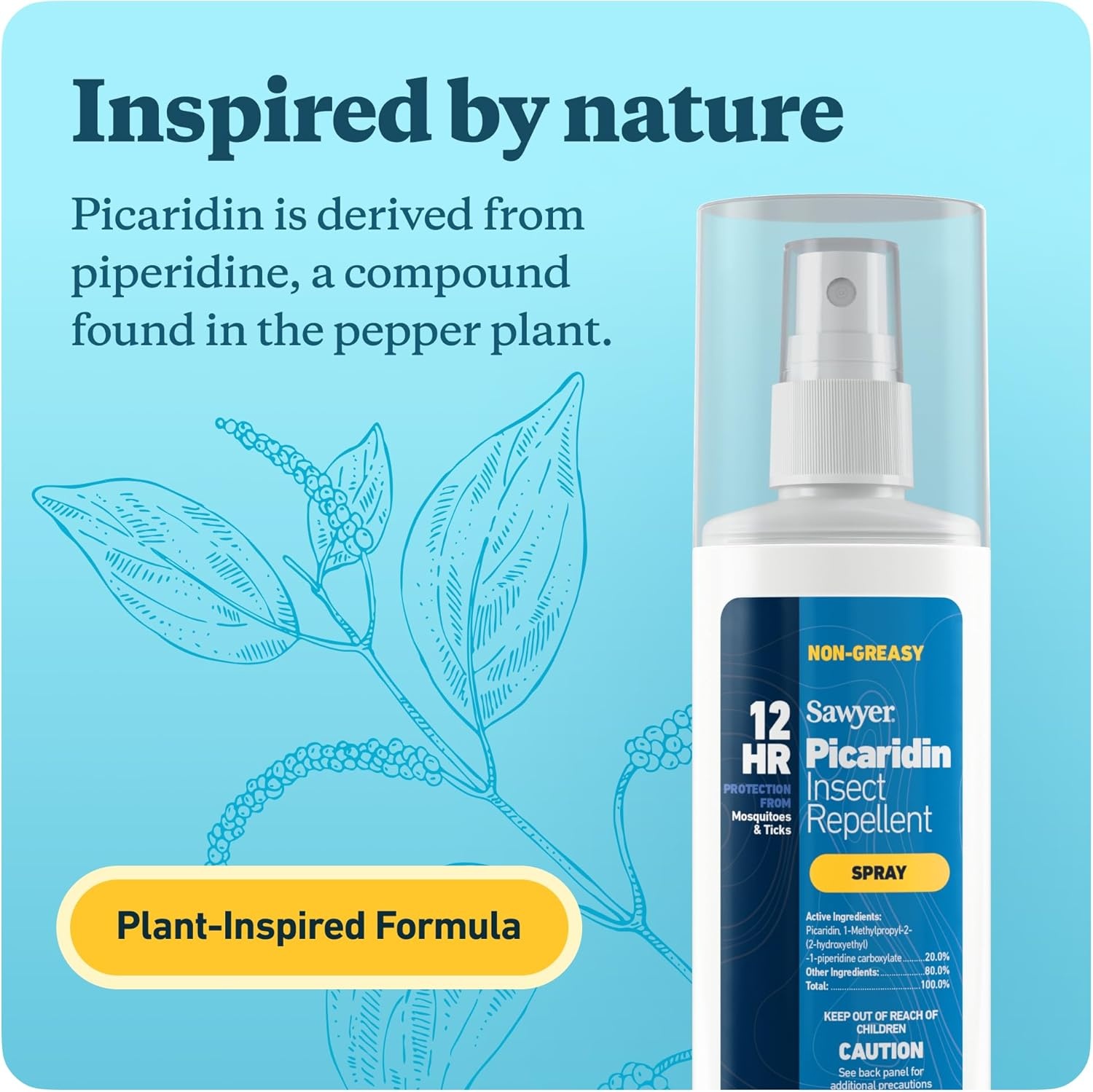 Sawyer Products SP874 Picaridin Insect Repellent Spray, 20% Picaridin, 4-Ounce, 1-Pack(3 Fl Oz (Pack of 2))