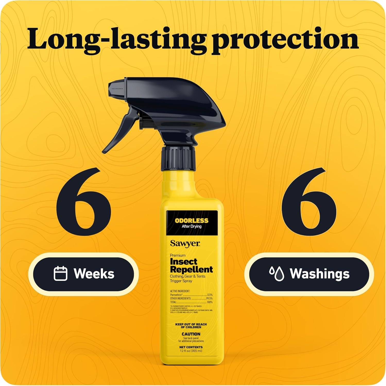 Sawyer Products Premium Permethrin Insect Repellent for Clothing, Gear & Tents(12 Fl Oz (Pack of 1))