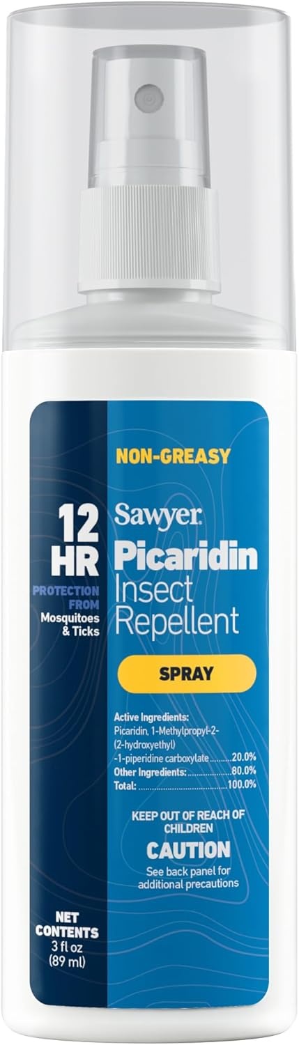 Sawyer Products SP874 Picaridin Insect Repellent Spray, 20% Picaridin, 4-Ounce, 1-Pack(3 Fl Oz (Pack of 1))