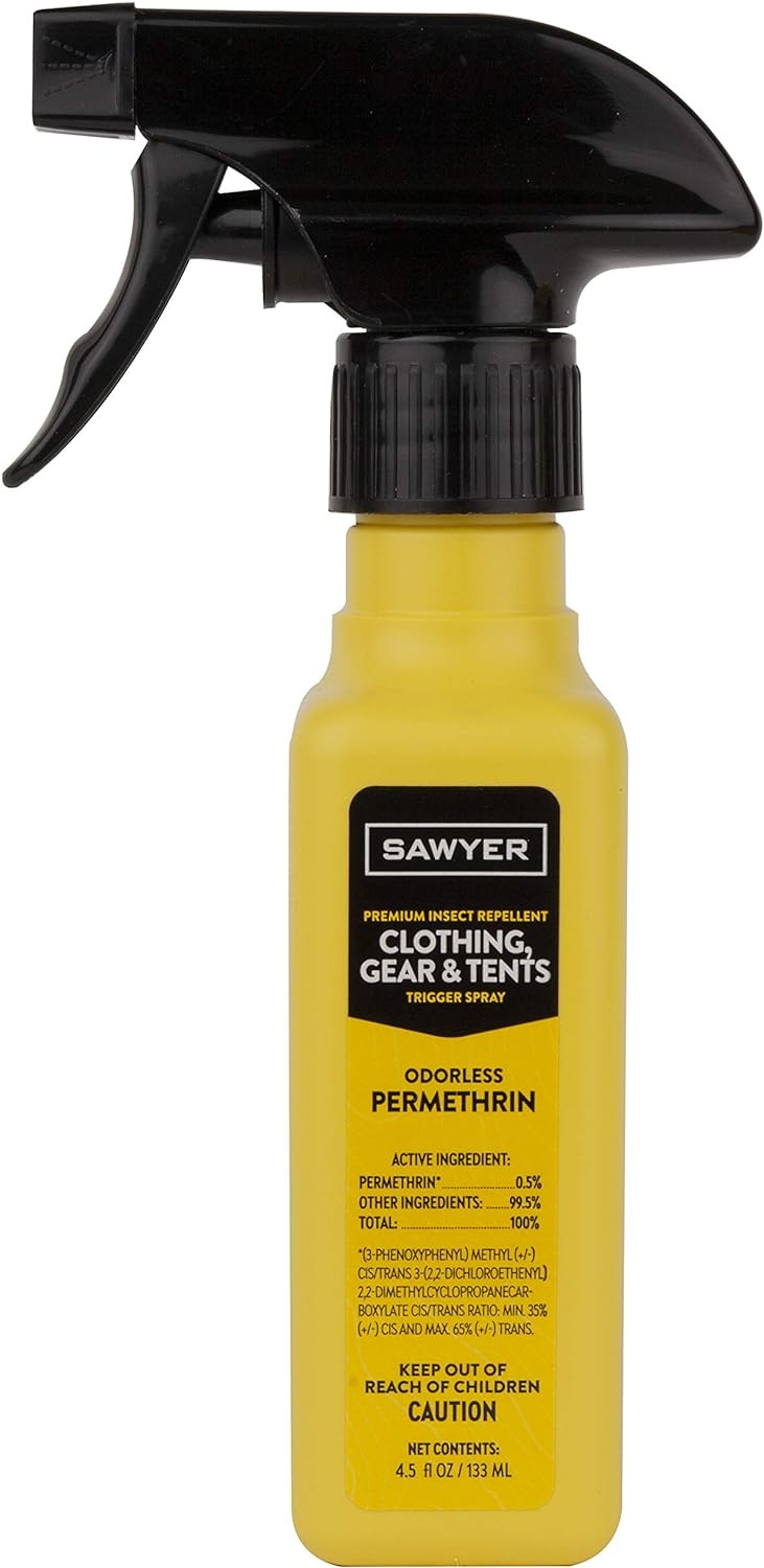 Sawyer Products Premium Permethrin Insect Repellent for Clothing, Gear & Tents(4.5 Fl Oz (Pack of 6))