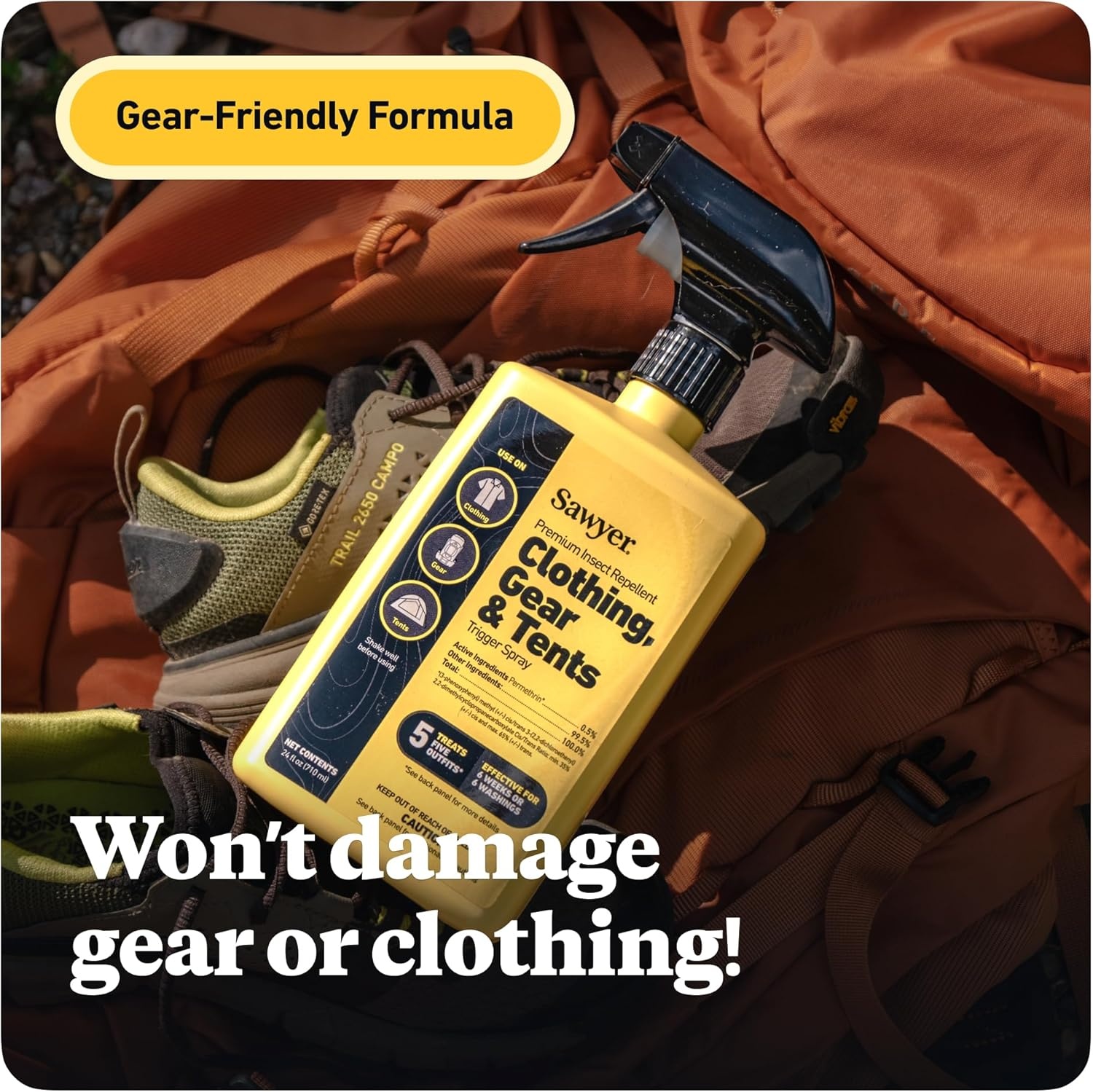 Sawyer Products Premium Permethrin Insect Repellent for Clothing, Gear & Tents(24 Fl Oz (Pack of 2))
