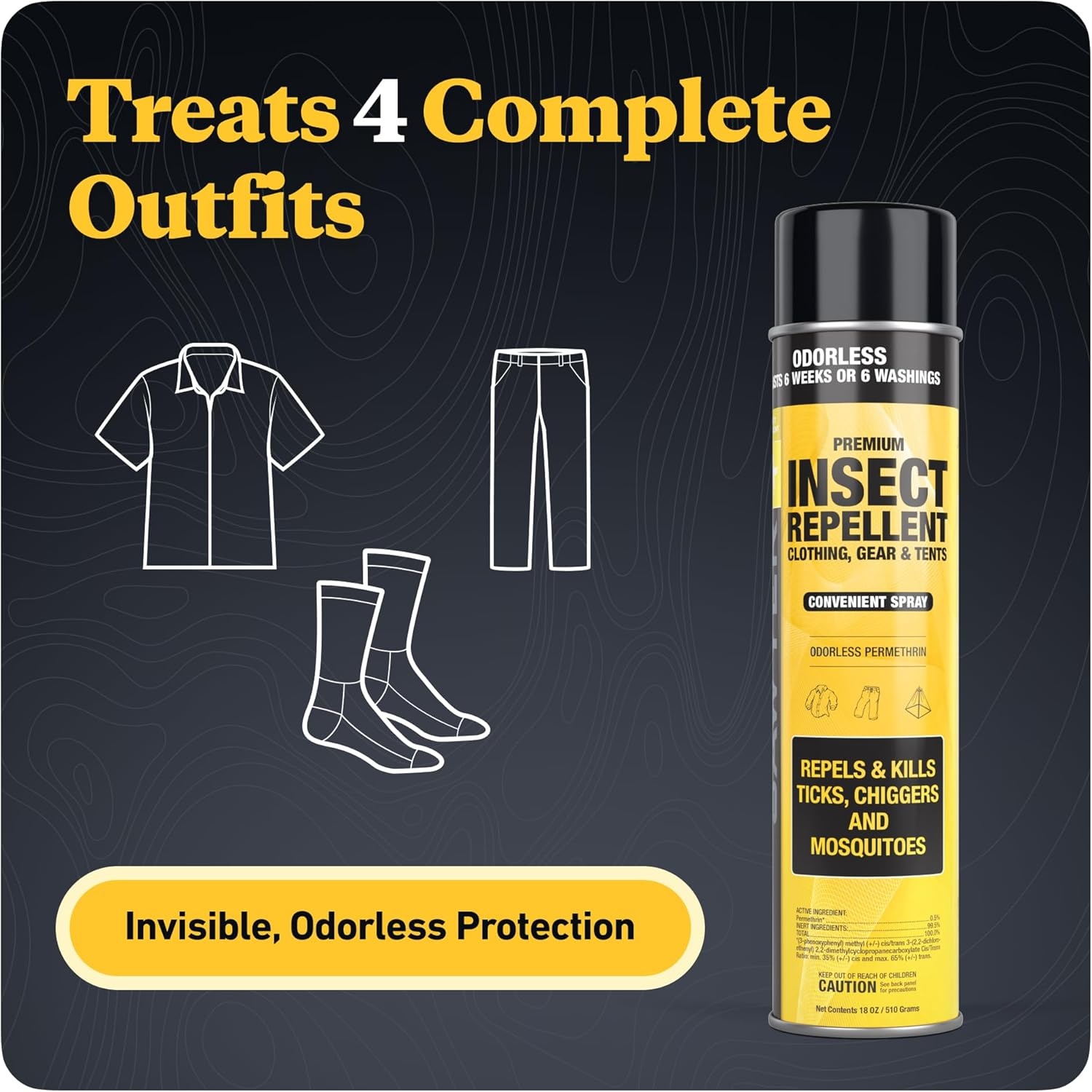 Sawyer Products Premium Permethrin Insect Repellent for Clothing, Gear & Tents(18 Fl Oz (Pack of 1))