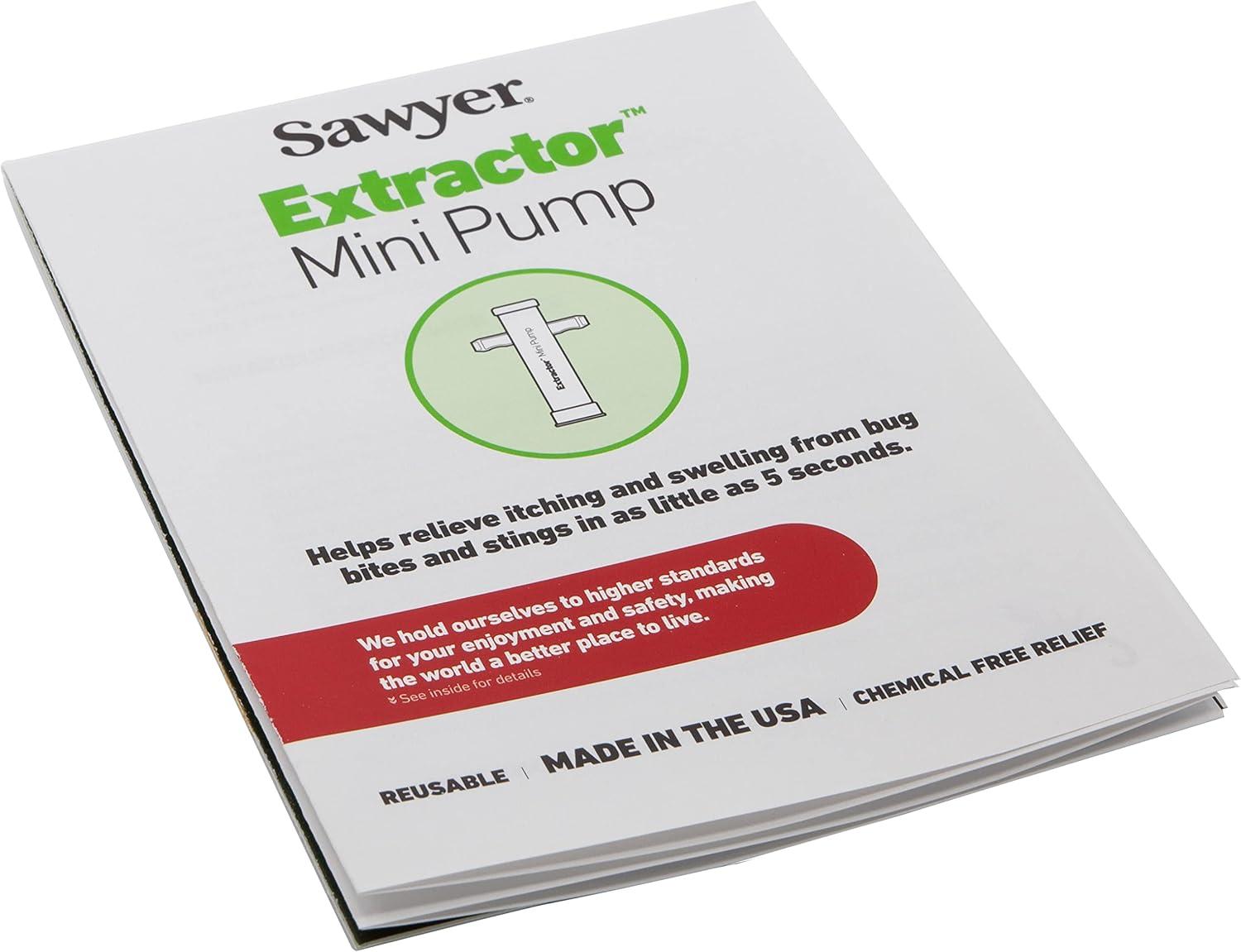 Sawyer Products Extractor Mini Suction Pump for Insect Bite and Sting Relief, Yellow